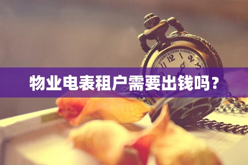 物业电表租户需要出钱吗？