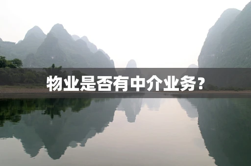 物业是否有中介业务？