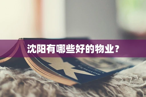 沈阳有哪些好的物业？