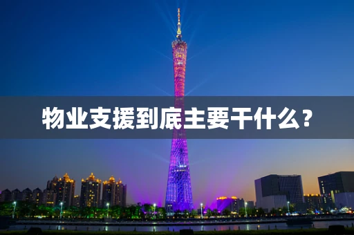 物业支援到底主要干什么？