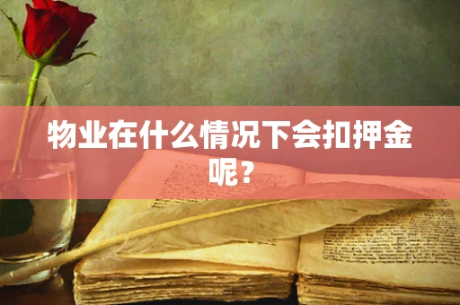 物业在什么情况下会扣押金呢？