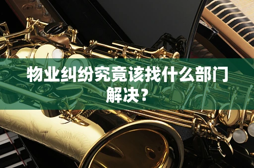 物业纠纷究竟该找什么部门解决？