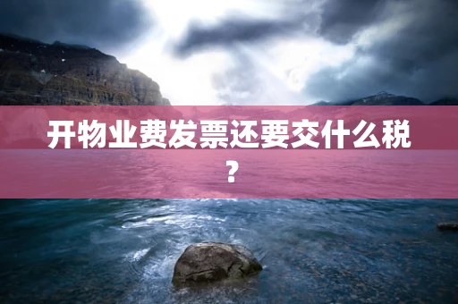 开物业费发票还要交什么税？