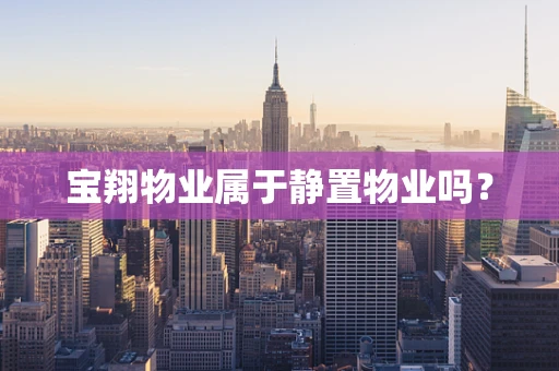 宝翔物业属于静置物业吗？