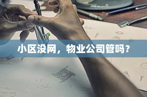 小区没网，物业公司管吗？
