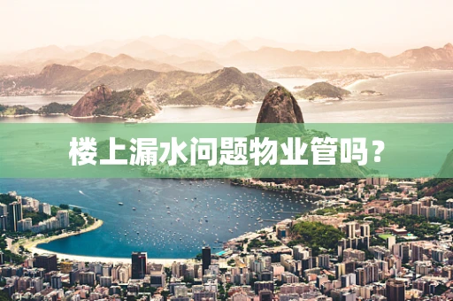 楼上漏水问题物业管吗？