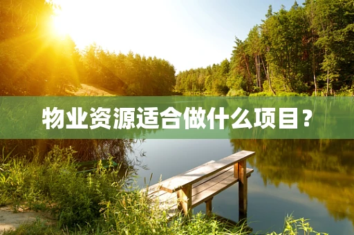物业资源适合做什么项目？