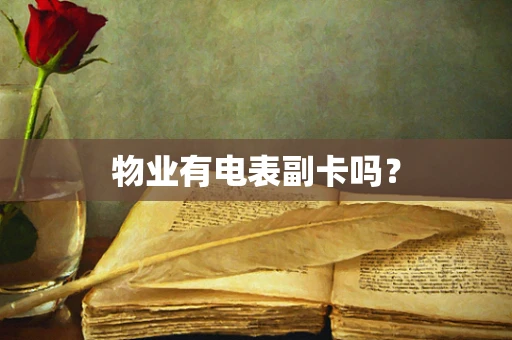 物业有电表副卡吗？