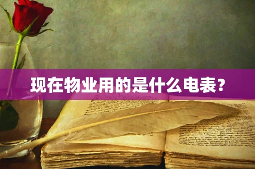 现在物业用的是什么电表？