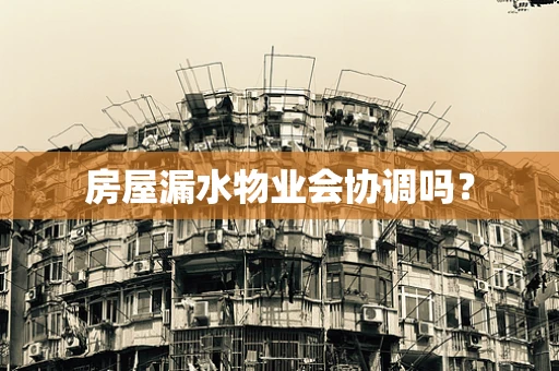 房屋漏水物业会协调吗？