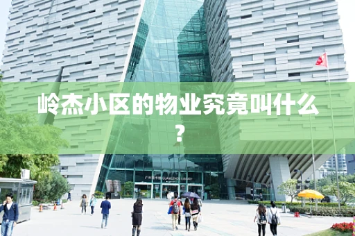 岭杰小区的物业究竟叫什么？
