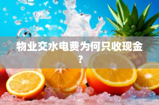 物业交水电费为何只收现金？