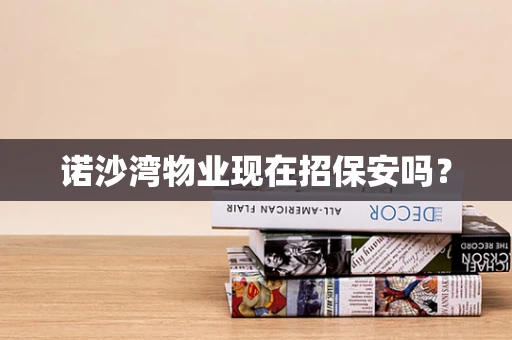 诺沙湾物业现在招保安吗？