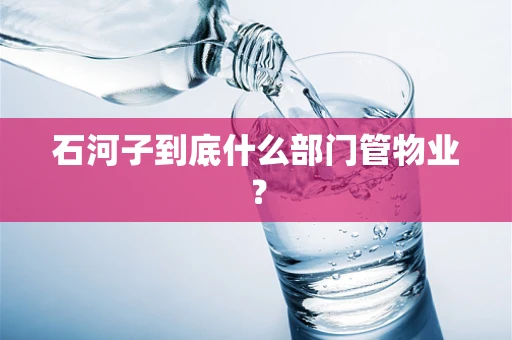 石河子到底什么部门管物业？