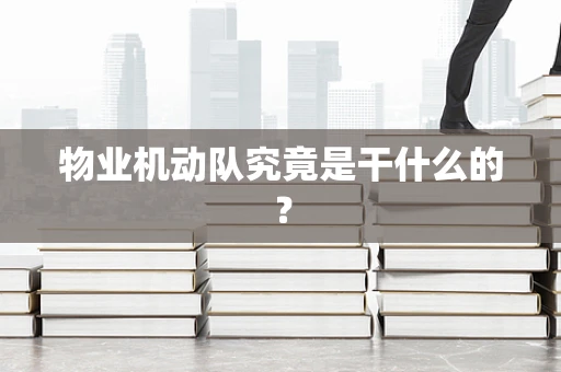 物业机动队究竟是干什么的？