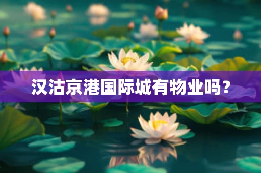 汉沽京港国际城有物业吗？