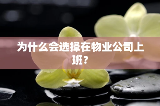 为什么会选择在物业公司上班？
