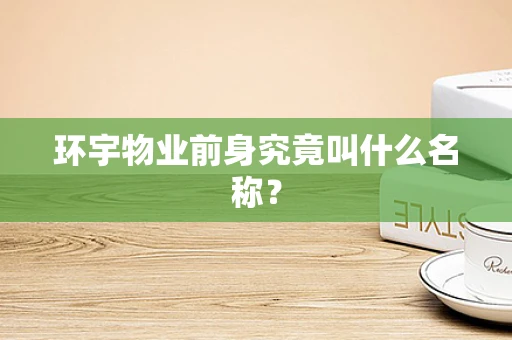 环宇物业前身究竟叫什么名称？