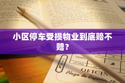 小区停车受损物业到底赔不赔？
